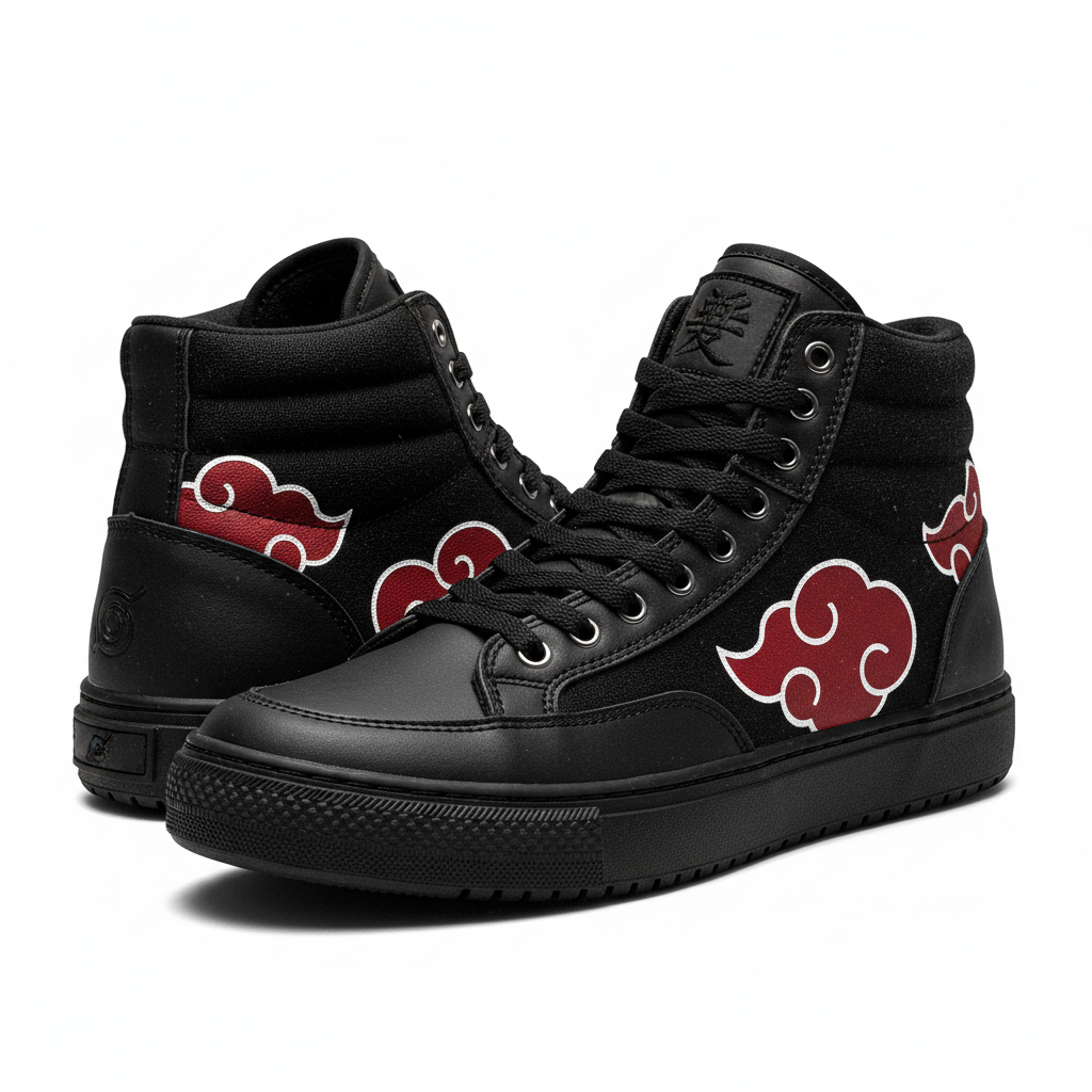 Akatsuki Cloud High-Top Shoes – Naruto